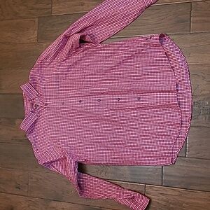 Chaps men's long-sleeved plaid button-up shirt size Large